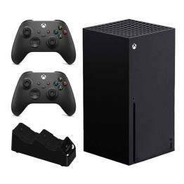 Xbox Series X + 2 XBOX Wireless Controllers + SparkFox Dual Charging Station